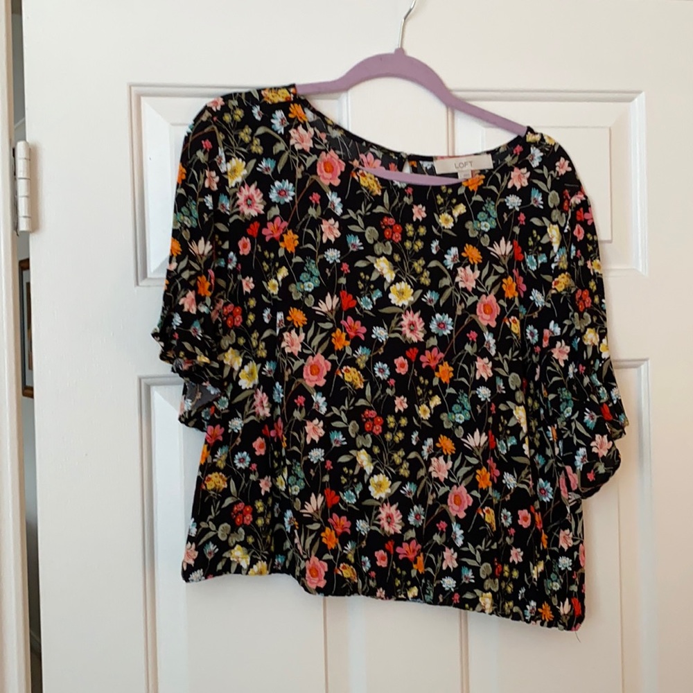 Loft floral crop top
